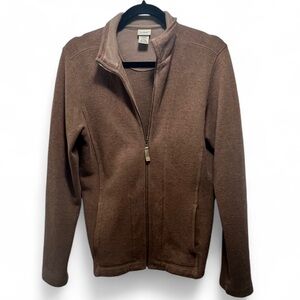 L.L. Bean Women's Brown Zip Up Sweatshirt